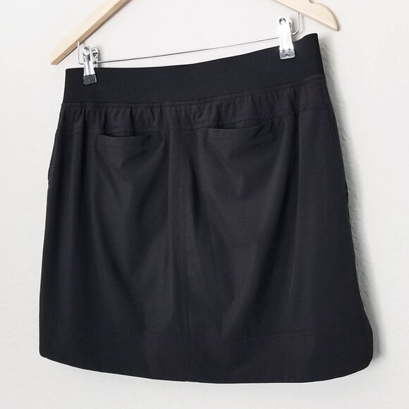Athleta Midtown Skort Black Size 10 Inner Shorts A Line Athleisure Sporty Active - Picture 6 of 15